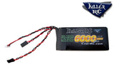 6000mAh 7.4v RX LiPo Battery - Killer RC